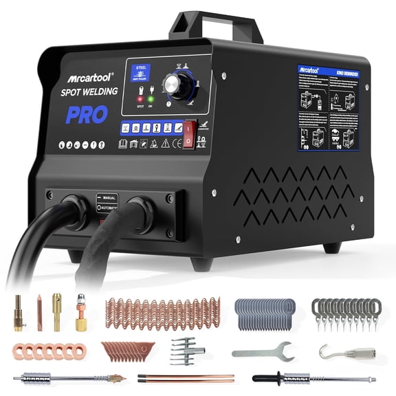 MRCARTOOL Stud Welder Dent Repair Kit Pro, 3500W Auto Body Spot Welding Machine, 7 Modes, Auto/Manual, for Car Truck Motorcycle Dent Repair