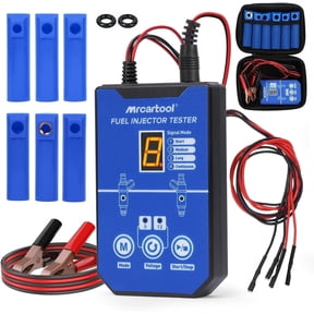 MRCARTOOL Universal Fuel Injector Tester and Cleaner Tool Kit, DIY Cleaning Tool Kit, 8 Pulse Modes, 12V/5V Output Power