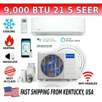 Goodman 18,000 BTU 18 SEER2 Ductless Mini-Split Inverter System Unit ...