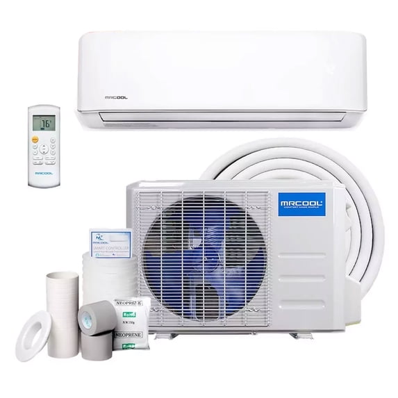 Open Box MRCOOL Advantage 9,000BTU Ductless Inverter Wall Mount Heat Pump,White