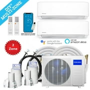 MRCOOL DIY 18,000 BTU 2-Zone 21 SEER Mini-Split Air Conditioner & Heat Pump 9K + 12K - 230V