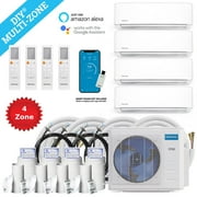 MRCOOL DIY 4 Zone 48000 BTU 21 SEER (9K + 9K + 9K + 12K) Ductless Mini-Split Air Conditioner and Heater 1600 Sq. Ft Coverage - 230V