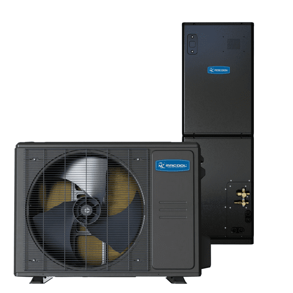 MRCOOL Universal Series 4 Ton 17.5 SEER2 Heat Pump System - 48,000 BTU R-454B Inverter Condenser & Air Handler - 208/230V Heating & Cooling