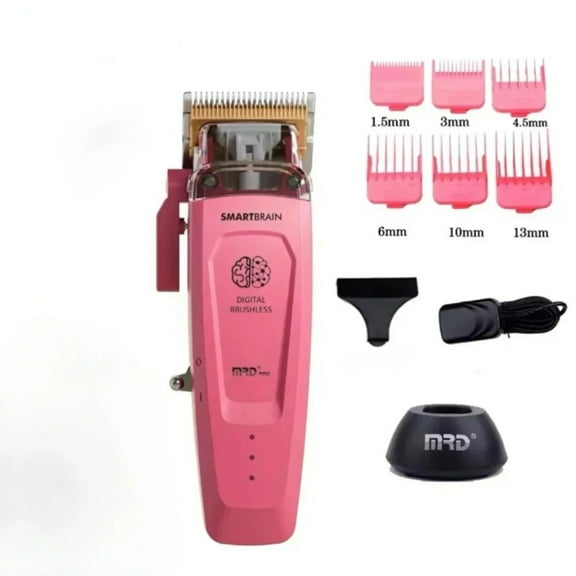 MRD CLIPPER Professional Vector Motor Cordless Hair Clippers with Intuitive Torque Control , Men's Hair Clipper Professional Full Metal Lift Height Torque Digital Motor Cordless Clippers