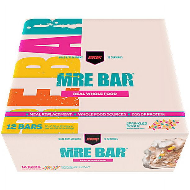 MRE Bar Sprinkled Donut (12 Bars)