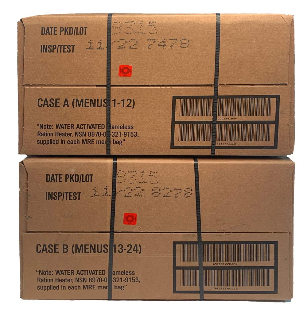 MRE (Meals-Ready-To-Eat) Case-Inspection 11/2022 or Better-ACM MRE Case (Case A & B Combo)