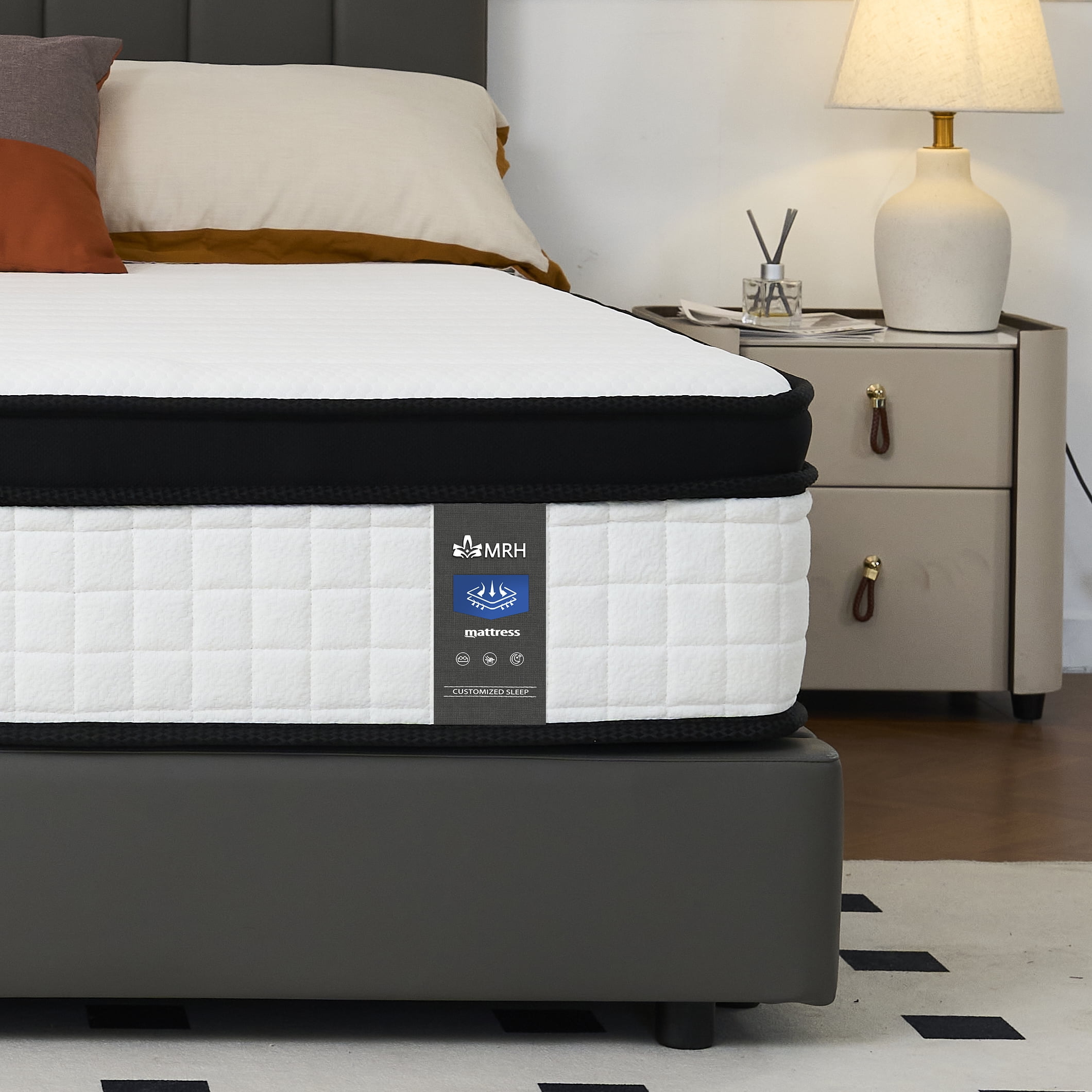 Full Size Hybrid Mattress, Z-HOM Classic 10 inch Foam Euro Full Size Hybrid Mattress, Z-HOM Classic 10 inch Foam Euro