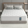 thumbnail image 1 of MRH 12 Twin Mattress Cooling Gel Memory Foam Hybrid Mattress Medium-Firm Breathable Pressure Relief White CertiPUR-US Certified Mattress with individually Pocket Springs for Kids and Adults, 1 of 8