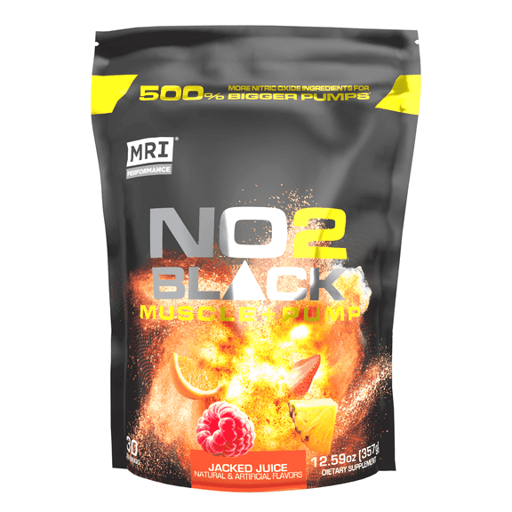 MRI Performance NO2 Black Jacked Juice Flavor, 30 Servings Caffeine-Free Powdered Drink Mix