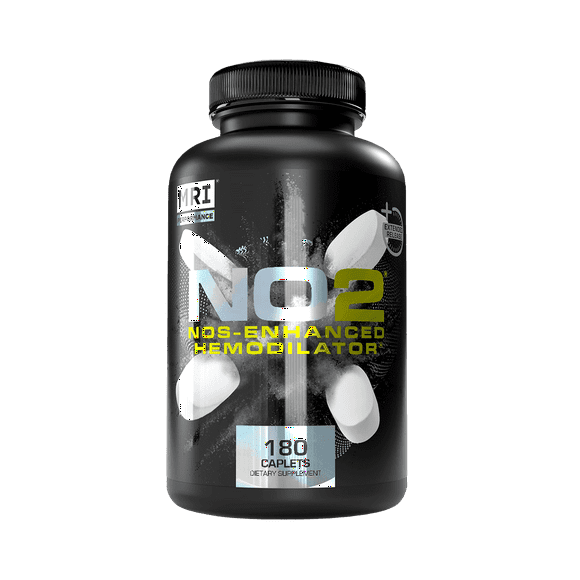 MRI Performance NO2 Nitric Oxide Formula, Stim-Free Pre-Workout Pump, Strength Booster, Lean Muscle Support, 180 Count