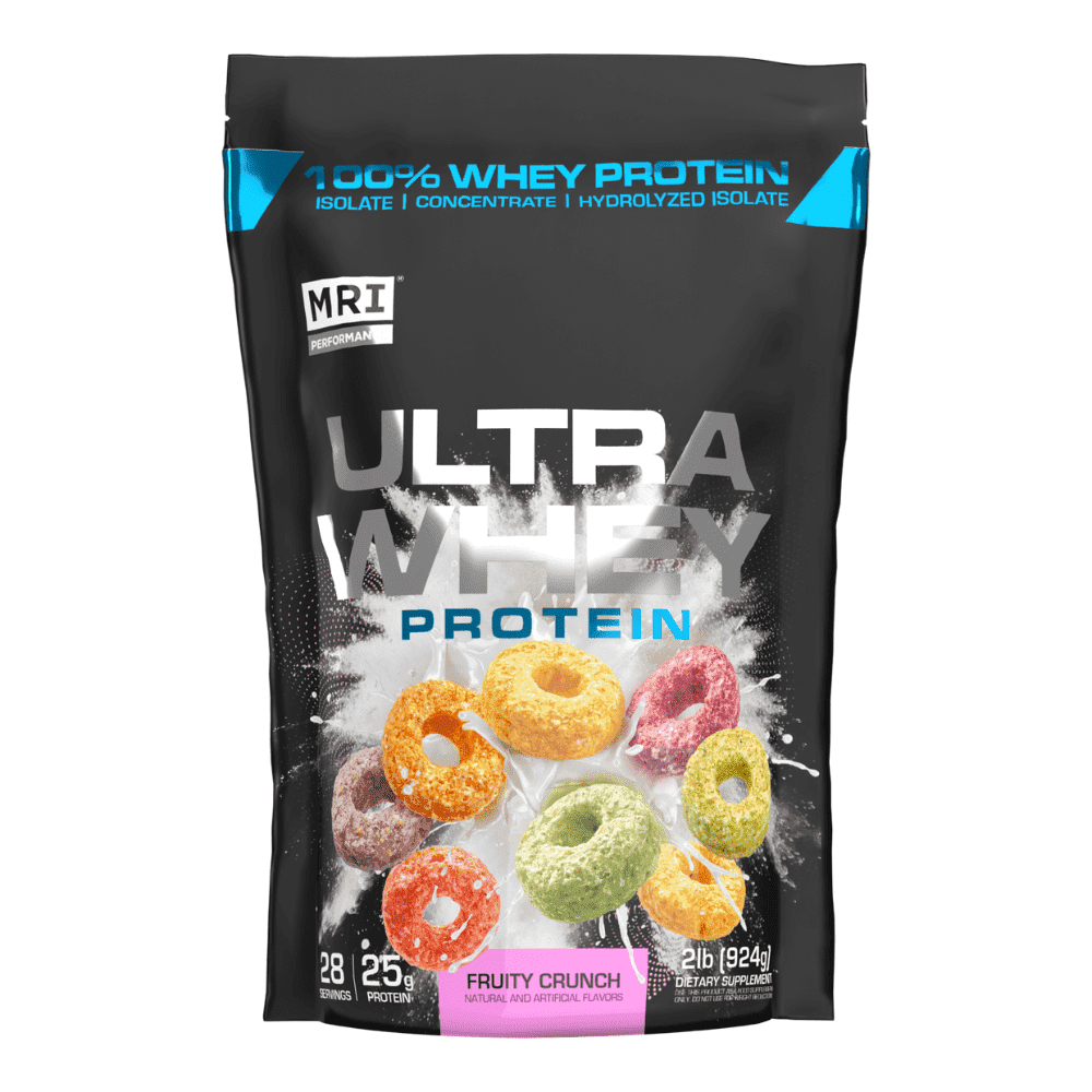 MRI Performance Ultra Whey Protein Powder, Fruity Crunch Flavor, 25g Protein, 28 Servings – Triple-Blend of Isolate, Hydrolyzed, and Concentrate