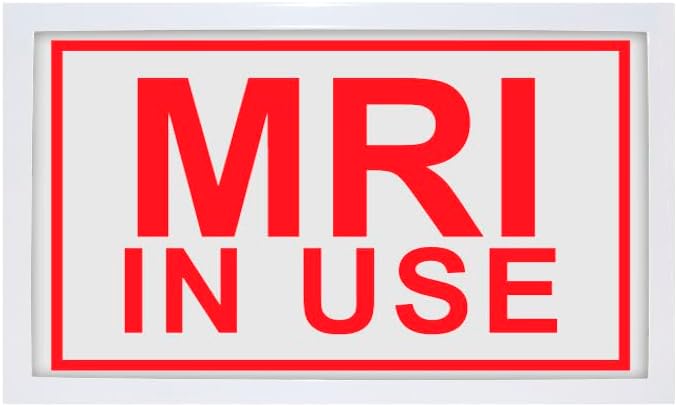 MRI IN USE LED Safety Warning Sign for Imaging Centers - Wall Mount ...