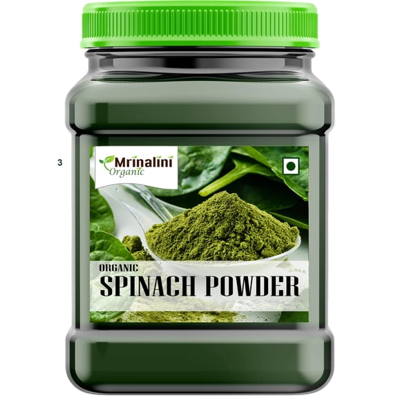 MRINALINI Organic Spinach Powder Natural Spray Dried, 1000gm