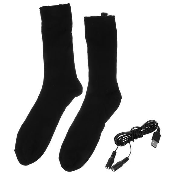 MRLESS 1 Pair Intelligent Heated Cotton Socks Practical Stocking for Warmth (No Battery Included)