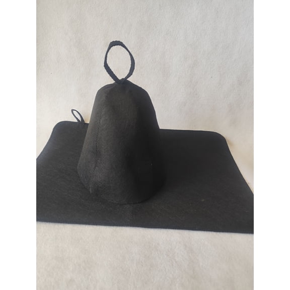 MRLESS 1 set Comfortable Felt Sauna Hat And Seat Cushion Set For Sauna Protect Hair And Comfort Suitable For Men And Women