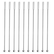 MRLESS 10 Stainless Steel Coffee Stir Sticks for Hot & Cold Drinks