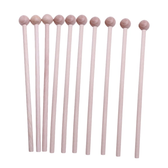 MRLESS 10 Wood Mallets for Chime Xylophone & Bells