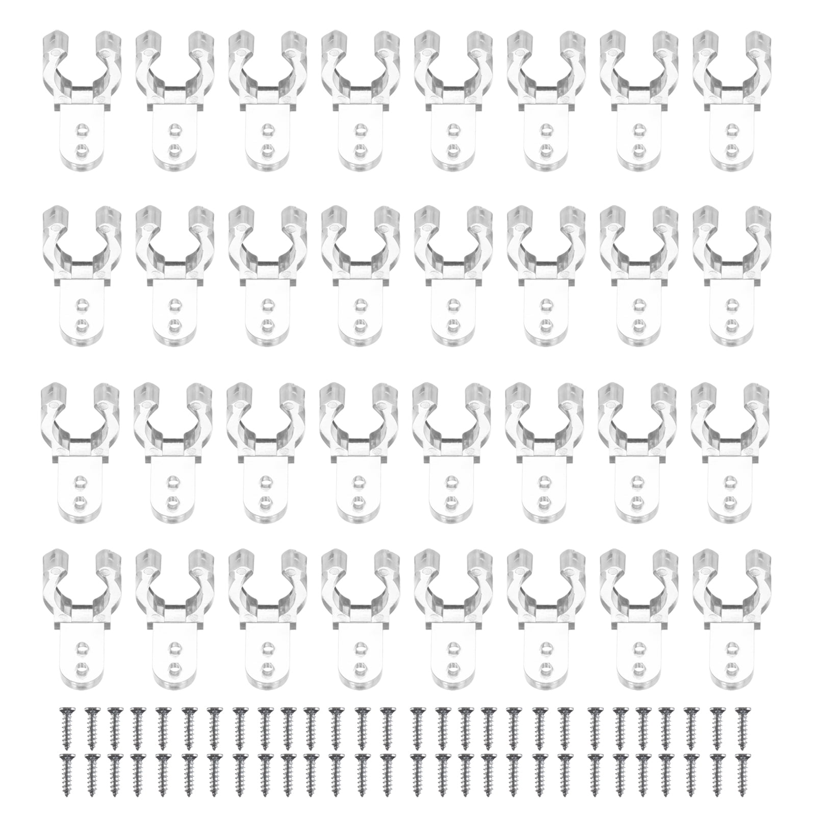 MRLESS 100 LED Rope Light Clips with 200 Screws for DIY Decoration ...