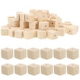 thumbnail image 1 of MRLESS 100PCS Unfinished Wooden Cube Beads Blank Wood Spacer Beads for Jewelry Making and DIY Craft Accessories, 1 of 9