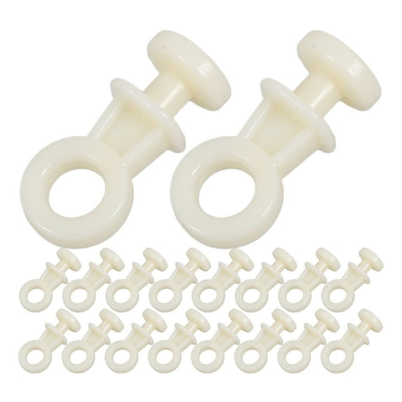 MRLESS 100pcs Plastic Roller Bolt for Window Curtain Curtain Hook Glider Track Carrier Slide Rollers