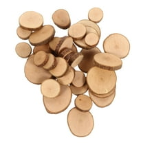MRLESS 100 Pieces Wooden Circle Slices for Wedding DIY Crafts and Party Decorations