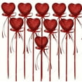 thumbnail image 1 of MRLESS 10PCS Valentine’s Day Glitter Heart Picks Foam Sticks for Wedding Flower Arrangements Floral Bouquet Party Crafts Decorations, 1 of 8