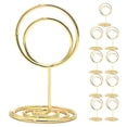 thumbnail image 1 of MRLESS 10pcs Desk Number Sign Holder Clip Table Number Clip Stand Clips Stand Holder Menu Memo Note Paper Holder Name Holders For Table Seating, 1 of 9