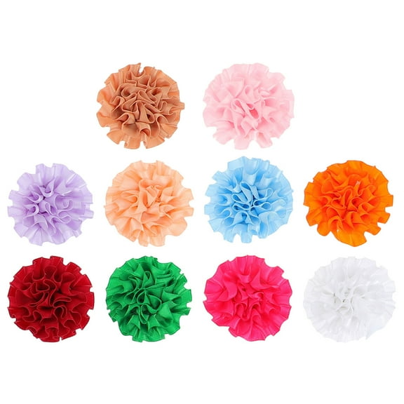 MRLESS 10pcs Dog Collar Flowers Dog Grooming Flower Collar Decor Collar Charms Flower for Cat Puppy Pet Mixed Color