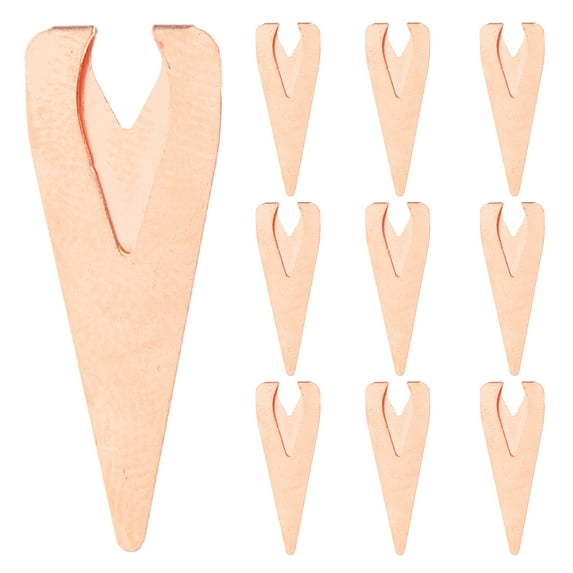 MRLESS Set of 10 Stainless Steel Teardrop Bookmark Clips, Hollow Metal Book Markers for Kids and Adults, Perfect for Reading and Stationery