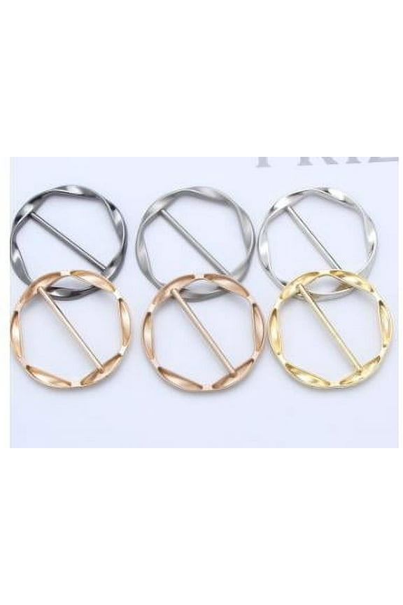 12PCS Metal Scarf Clips T-Shirt Buckles Securing Clothing Clasps Shirts Styling Pin Scarves Clips Shawls Clips Clothing Accessories