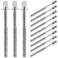 thumbnail image 1 of MRLESS 12Pcs Drum Tension Rods Stainless Steel Drum Essential Percussion Instrument Replacement Parts Silver M5, 1 of 9