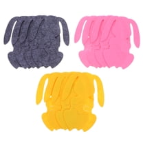 MRLESS 12pcs Easter Bunny Placemats Wool Felt Coasters Absorbent Drink Coasters for Easter Tableware Vintage Table Runner Happy Easter Decor