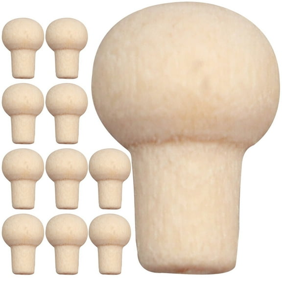 MRLESS 12pcs Mini Wood Drawer Knobs for Furniture & Home Decor