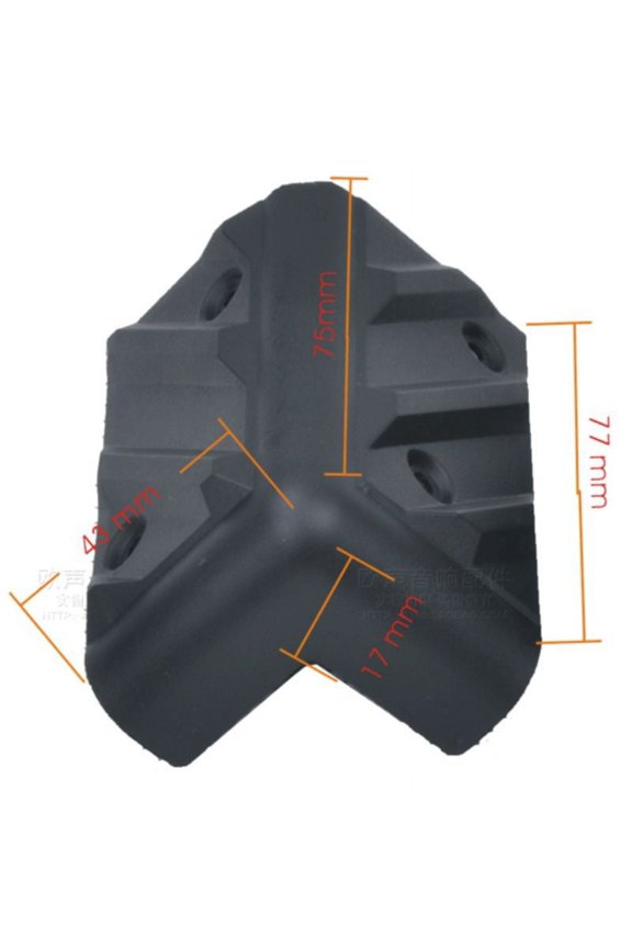 12pcs Plastic Corner Protectors for Speaker Cabinets for Stage Audio Case and Guitar Amplifier Angle Edge Guards for Maximum
