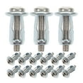 thumbnail image 1 of MRLESS 15pcs Hollow Door Anchors Screws Metal Expansion Bolt Short Plasterboard Anchors Heavy Duty Wall Anchors for Cavity Fixing Hanging Wall Anchors, 1 of 9