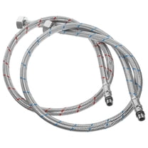 WEUVEB 1Pc Stainless Steel Hose Flexible Sink Hose Braided Exterior for Hot Cold Water Faucet