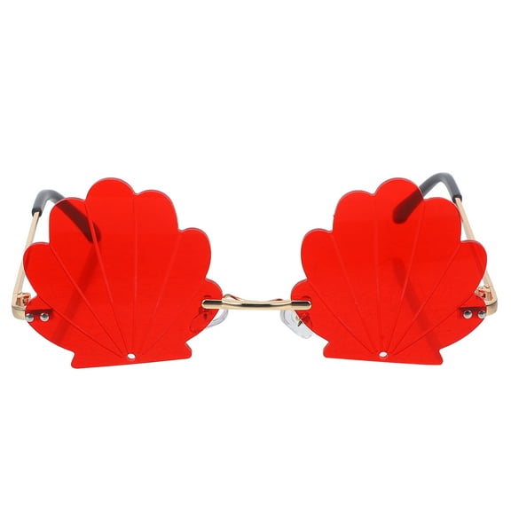 MRLESS 2 Pairs Rimless Seashell Sunglasses for Women, Trendy Frameless Shell Glasses, Beach Eyewear, Fashionable UV Shades