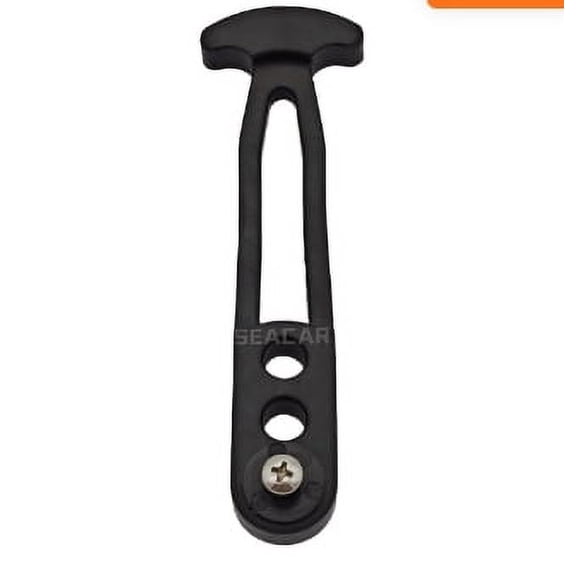 MRLESS 2-Pack Pontoon Ladder Mounting Straps with 3 Adjustable Holes, Secure Rubber Latch Retaining Bands for Marine & Boat Telescoping Ladders