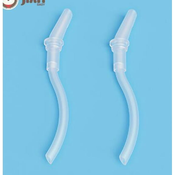 MRLESS 2 Sets Reusable Silicone Drinking Straws with Drinking Straw Tips for Kids Water Bottles Silicone Straw Tips Sippy Cups Water Cup Accessory