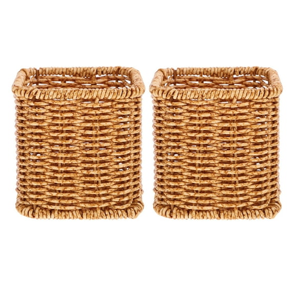 MRLESS Set of 2 Creative Pen Holders for Desk, Makeup Brush Organizers for Vanity, Cute Desktop Decoration for Office and Makeup Brushes