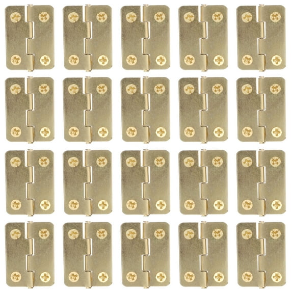 MRLESS 20Pcs Folding Butt Hinges for Jewelry Box - Yellow