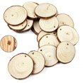 thumbnail image 1 of MRLESS 20pcs Natural Wooden Craft Slices Wood Chips for Christmas Ornaments, Kids Art Projects, Holiday Decorations, and Crafts, 1 of 8