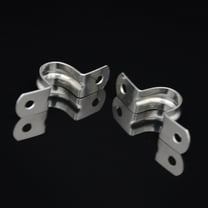 MRLESS 25Pcs Stainless Steel Pipe Clamp M20 Heavy Duty Pipe Fasten Holder Cable U Bracket Clamp Hanger For Plumbing Electrical And Mechanical Applications Silver
