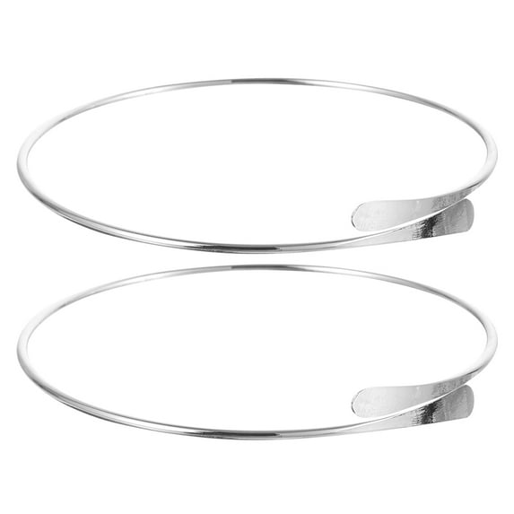 MRLESS 2pcs Bangle Bracelets for Women Adjustable Bangles Metal Cuff Bangles Stylish Bangles Trendy Wrist Jewelry for Girls and Women