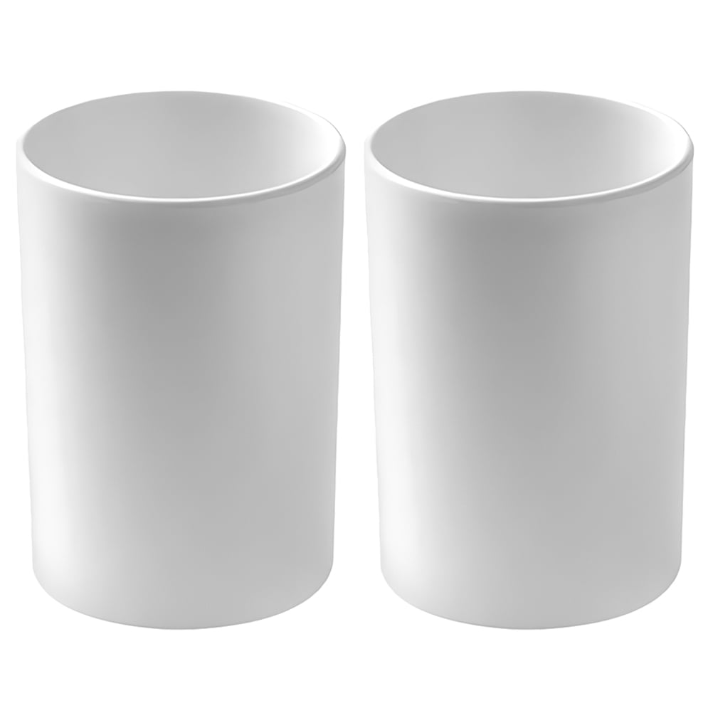 MRLESS 2pcs Bathroom Tumbler Cup Reusable Unbreakable Toothbrush Cup Easy To Clean Bathroom Cup