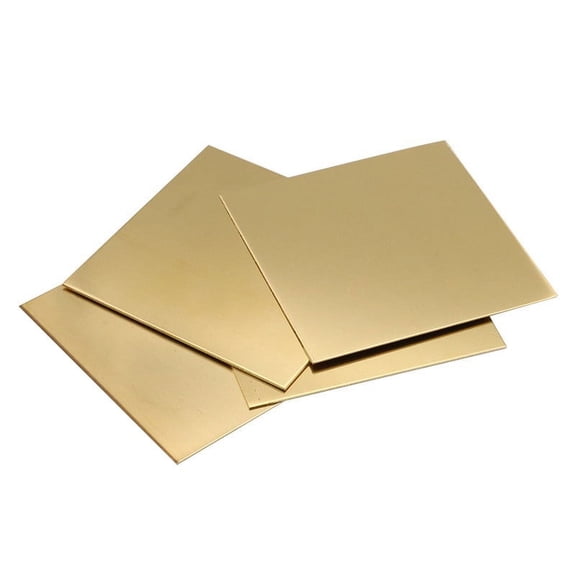MRLESS 2pcs Solid Brass Sheets for DIY Crafts, Model Making, Repairs, Electrical Projects, Metal Plates for Handicrafts and Crafting