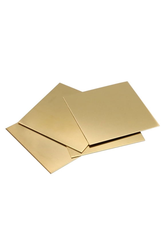 2-Pack Brass Sheets for Crafts, Model Building, Repairs, Electrical Work, Metal Plates for Handcrafts and Projects