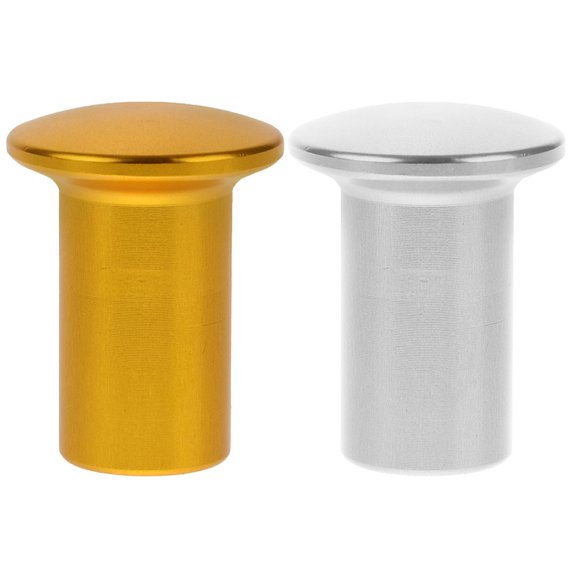 MRLESS 2pcs Aluminum Alloy Car Drift Handbrake Button Covers Replacement Caps for Most Automotive Handbrakes