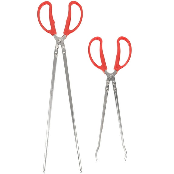 MRLESS 2pcs Crab Tongs for Live Crabs, Anti-slip Clamp Kitchen Tongs