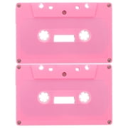 MRLESS 2pcs Decorative Blank Cassette Tapes Music Party Supplies Retro Colorful Empty Audio Cassettes Decor